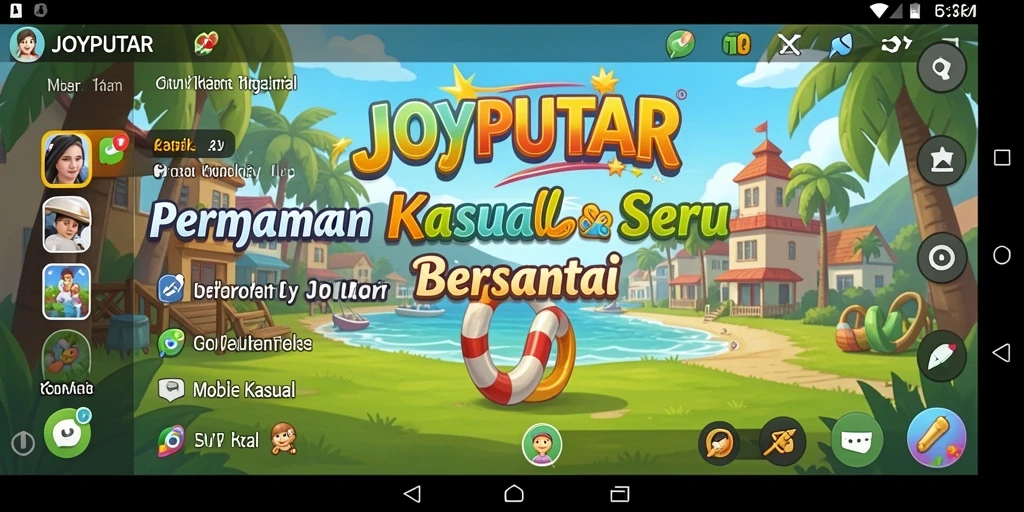 Tampilan antarmuka menarik dan intuitif pada JOYPUTAR.