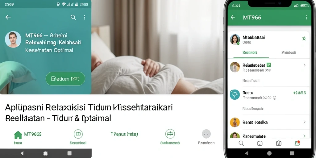Tampilan antarmuka MT966 yang menenangkan untuk tidur dan relaksasi.