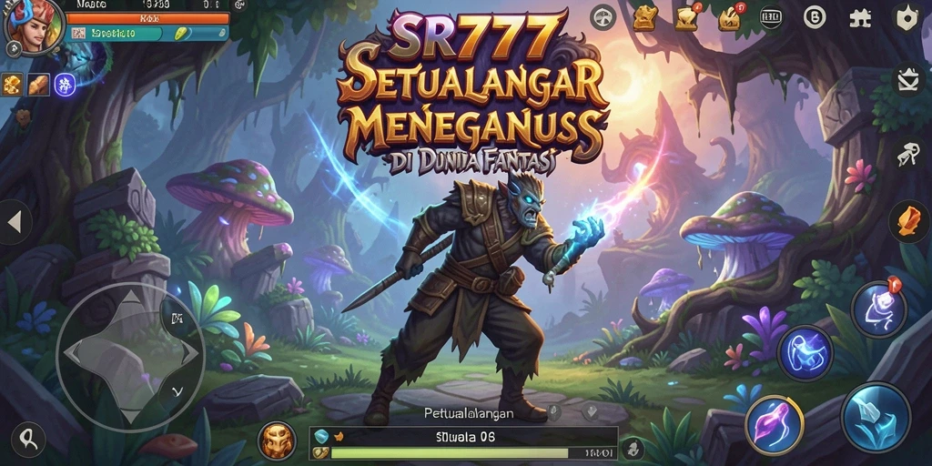 Tampilan antarmuka <strong>SR777</strong> yang menarik dan penuh warna.